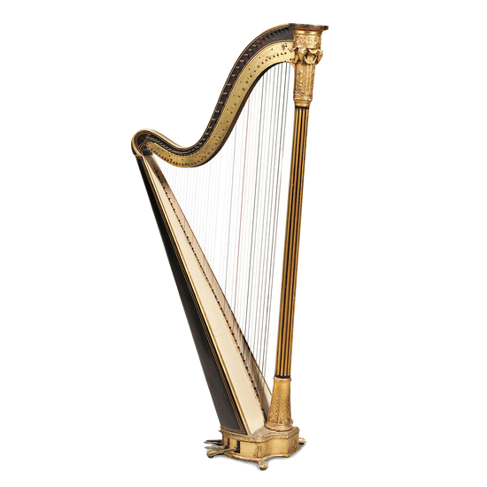 Harp Png Clipart (black, white)