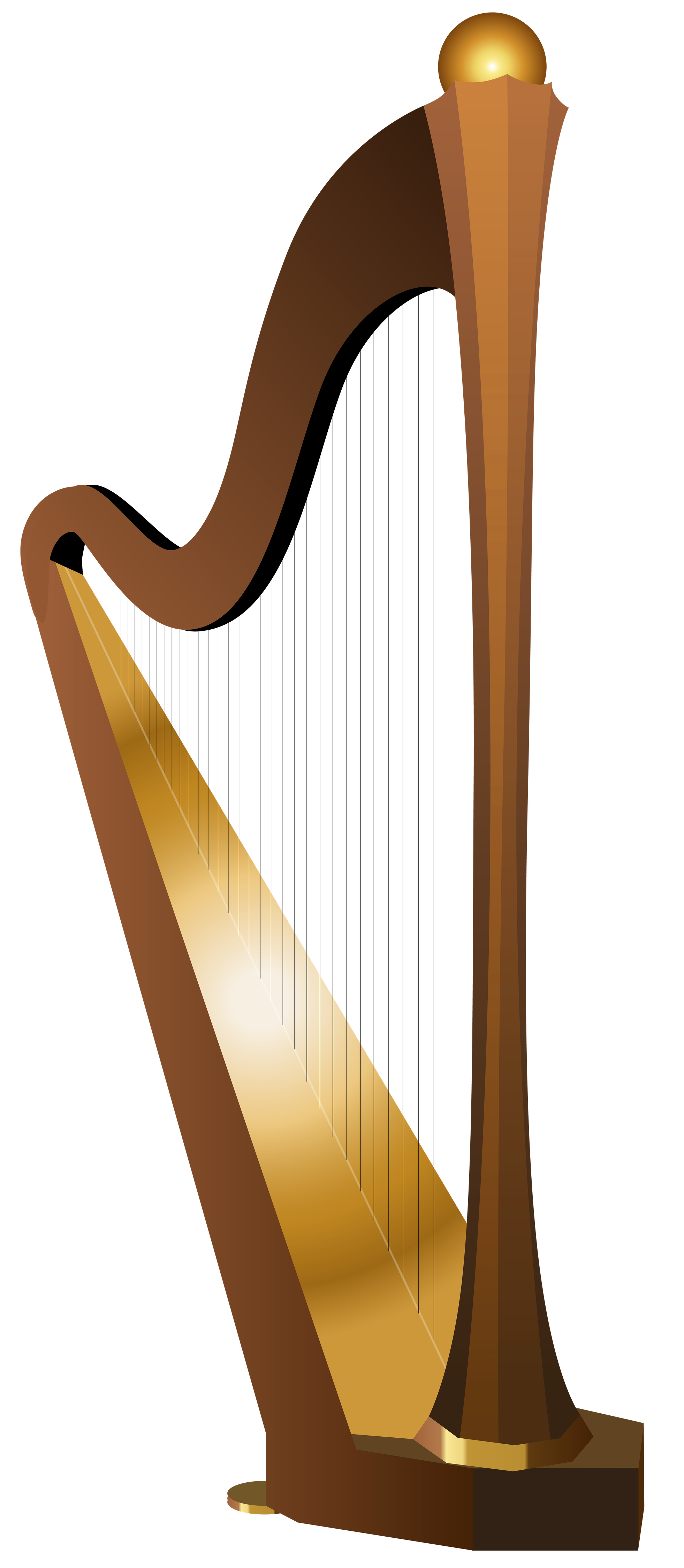 Harp Png Transparent Image (black, maroon, olive, chocolate)