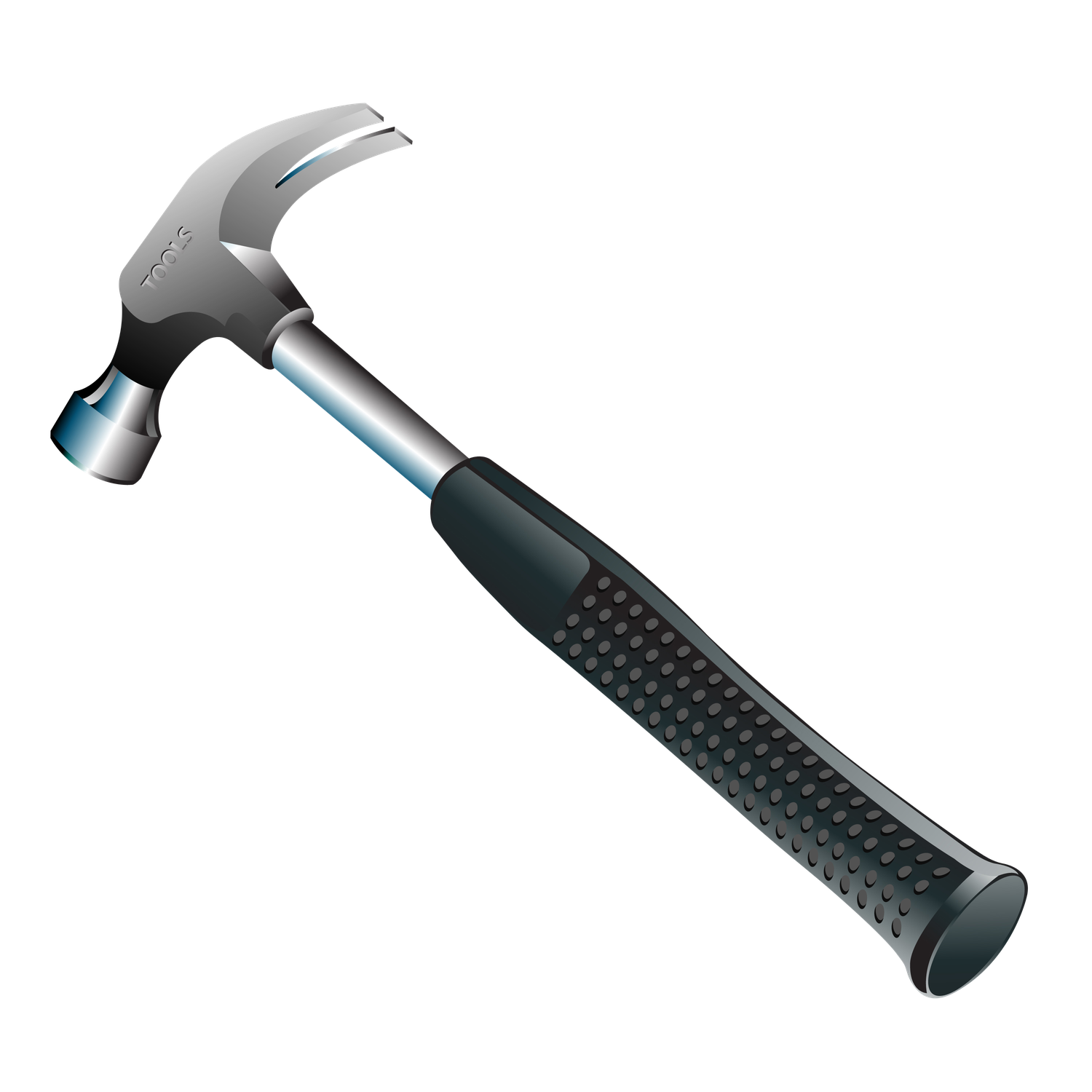 Carpenter Hammer Transparent Png (black, gray, silver)