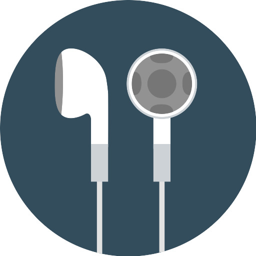 Earphone Png Clipart (teal, gray, white, black, silver)