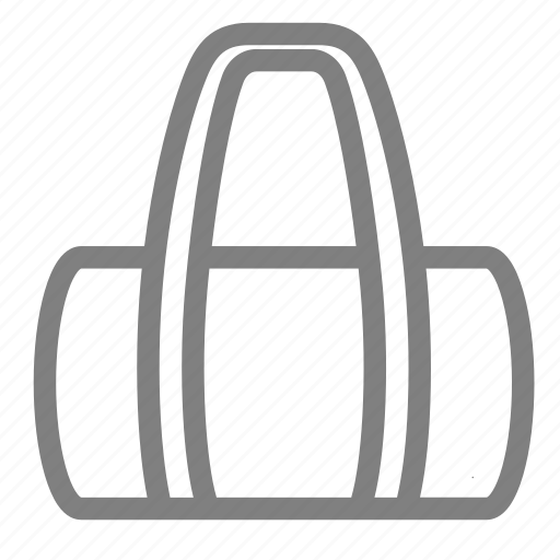 Barrel Bag Png Photo (white, gray)