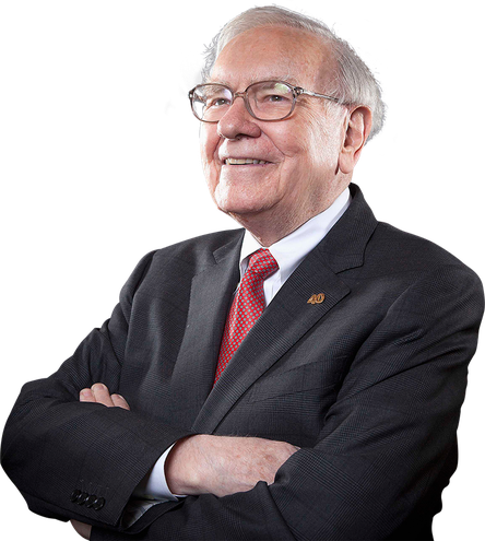 Warren Buffett Png File (black)