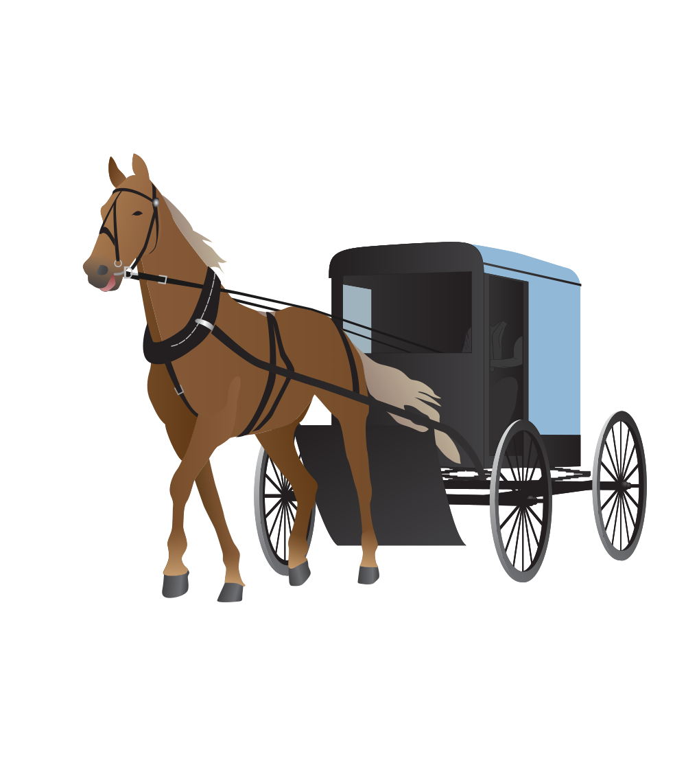 Carriage Png File (black, indigo, silver)