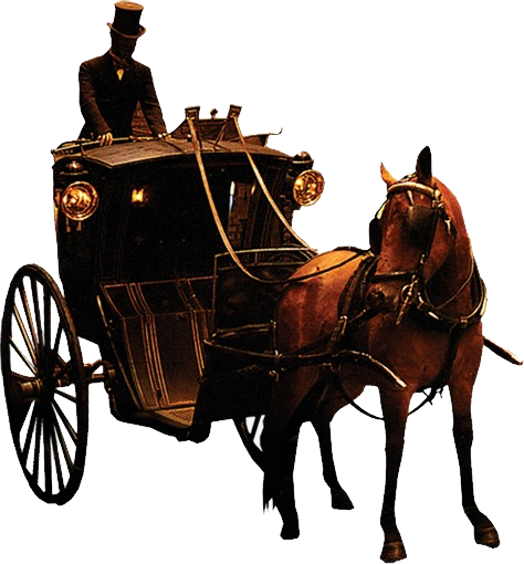 Carriage Png Pic (black, white)