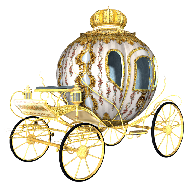 Carriage Png (black, white)