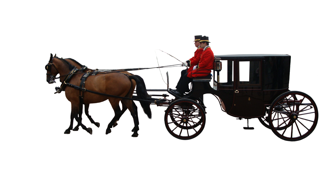 Carriage Png (black, white, silver)