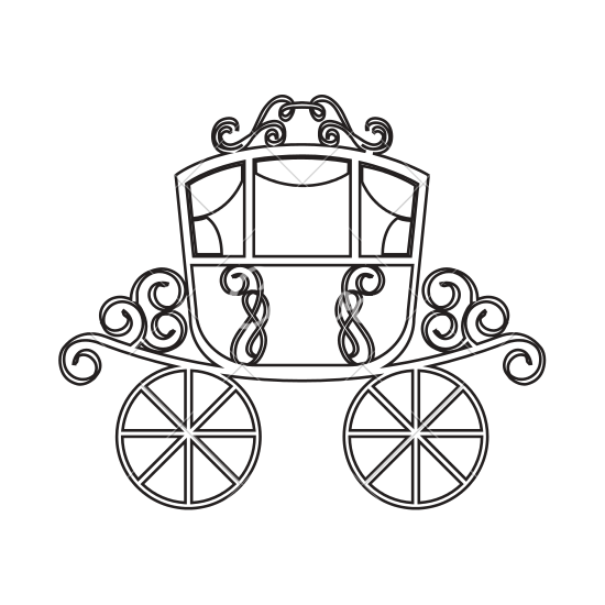 Carriage (black, white)