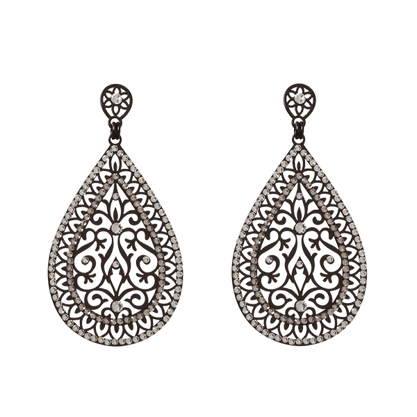 Earring Png Transparent Image (lavender, gray, white)