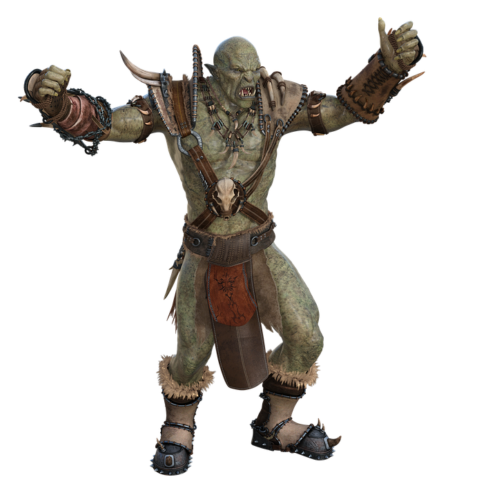 Warrior Orc Png Image (black)