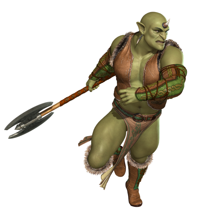 Warrior Orc Png Photo (indigo, black)