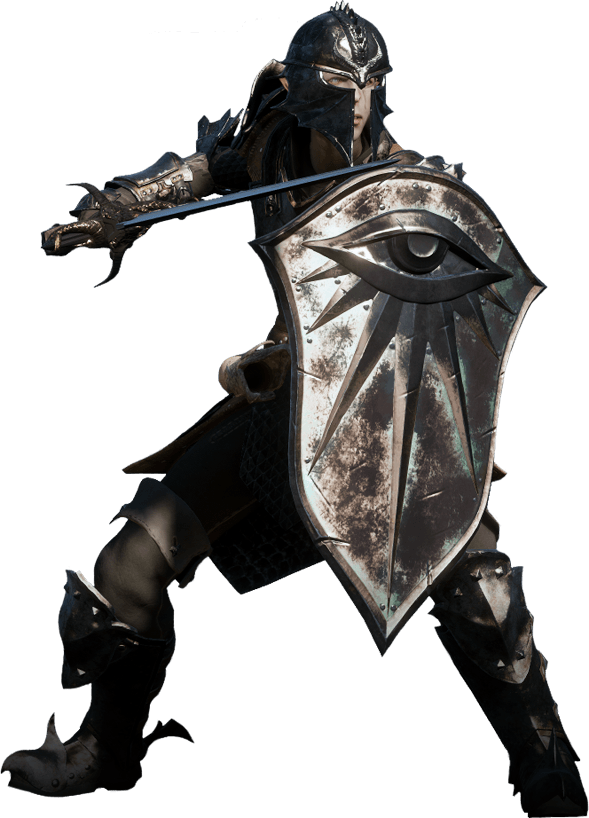 Warrior Png Image (black)