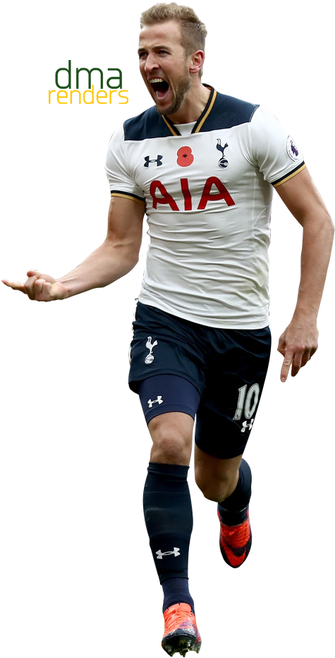 Harry Kane Footballer Png Cutout (black, silver)