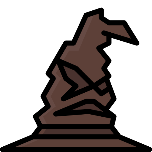 Harry Potter Sorting Hat Png Image (black, olive, gray, maroon)