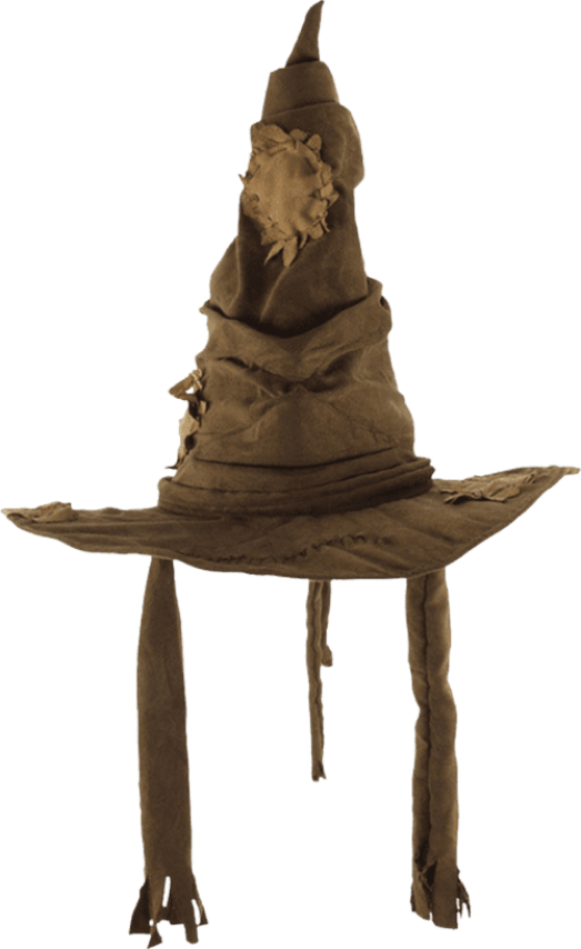 Harry Potter Sorting Hat Transparent Png (black, olive, maroon, white)