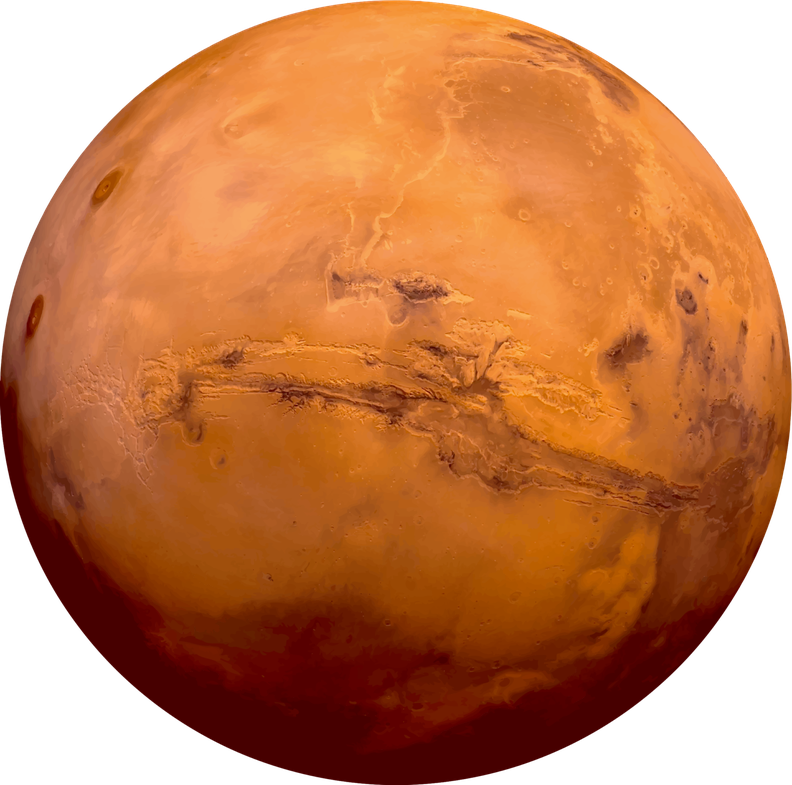 Mars Planet Png Pic (black, maroon)