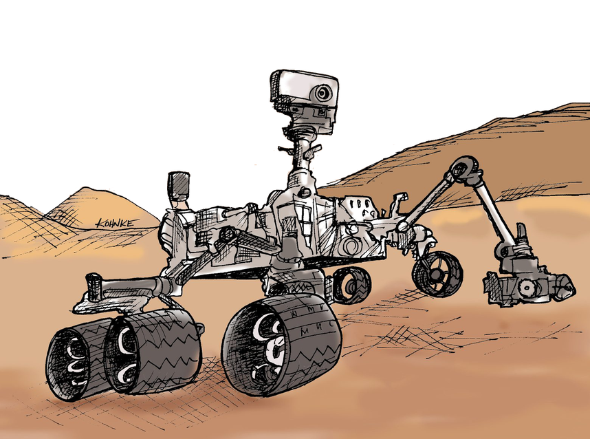 Mars Rover Png High Quality Image (black, salmon, gray, silver)