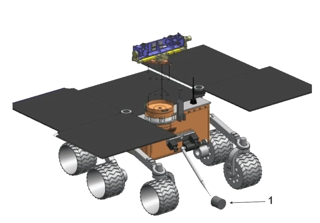 Mars Rover Png Photo (indigo, white)