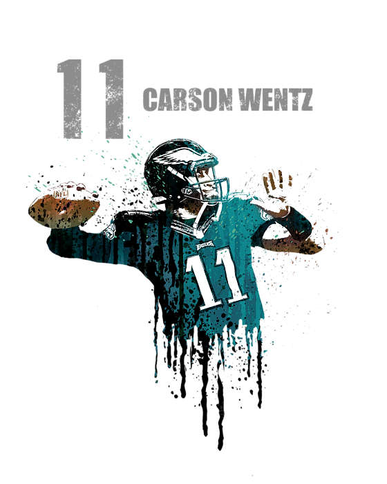 Carson Wentz Png Hd (black, gray, white)