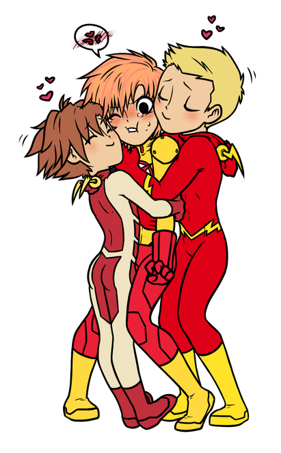 Bart Allen Png Pic (pink, black, red, beige)