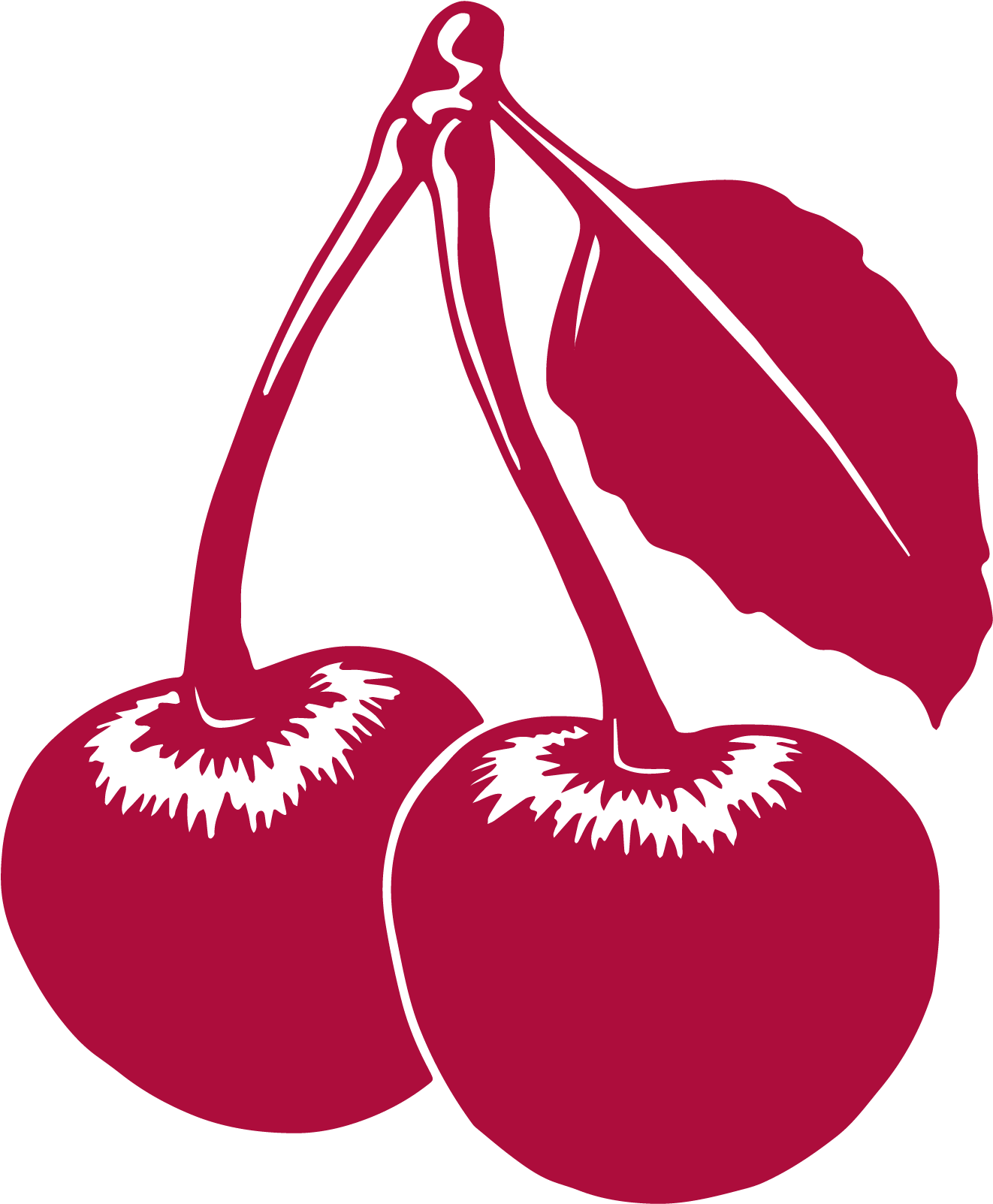 Tart Cherry Png File (maroon, black)