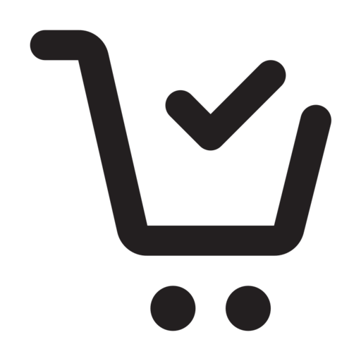 Cart Check Free Transparent Png Icon Download (black)