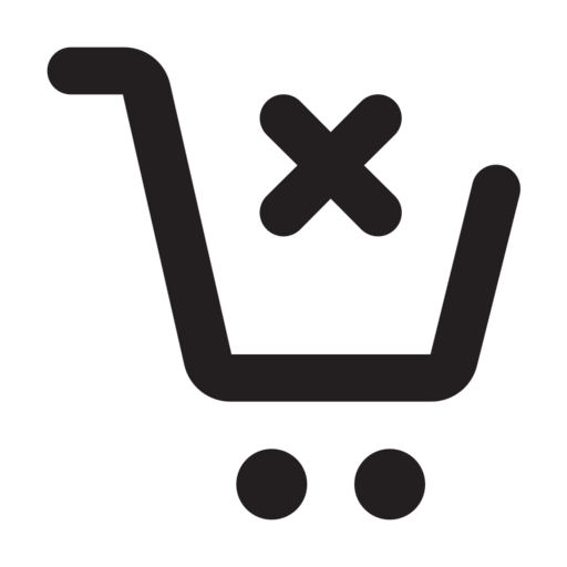 Cart Close Free Transparent Png Icon Download (black)