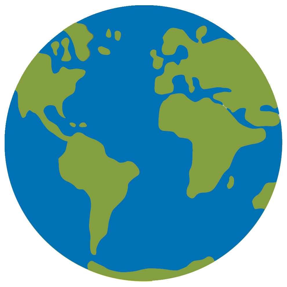 Earth Cartoon Png Picture (olive, white, gray, teal)