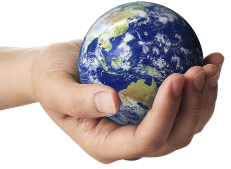 Earth In Hands Png Photo (lavender, pink, gray, white, black)