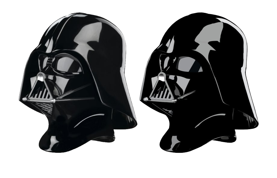 Darth Vader Helmet Png Clipart (black, white)