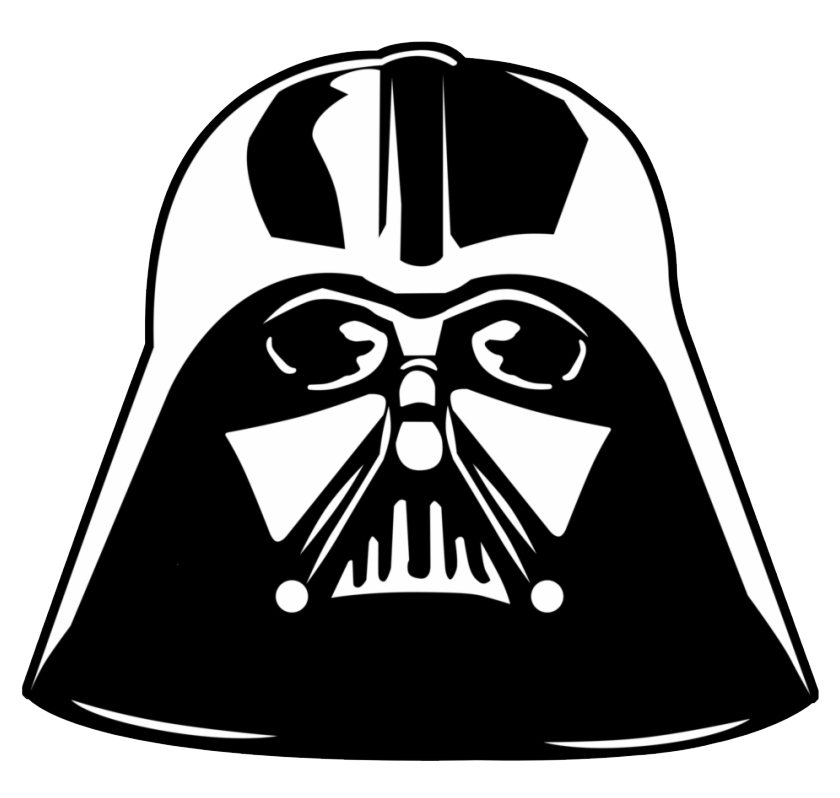 Darth Vader Helmet Png Transparent Image (black, white, gray)