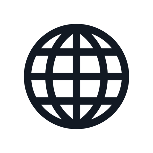 Earth Globe Free Png Icon Download (black)