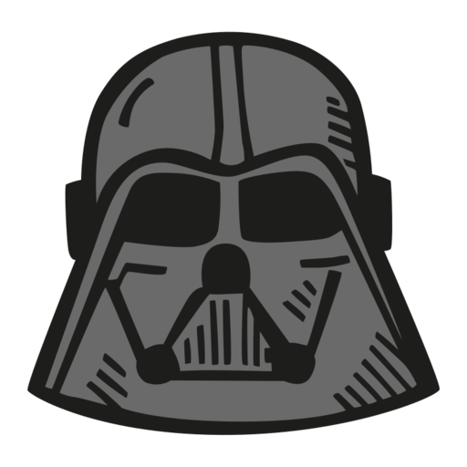 Darth Vader Free Png Icon (black, gray)