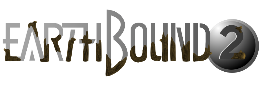 Earthbound Logo Png File (black, indigo)