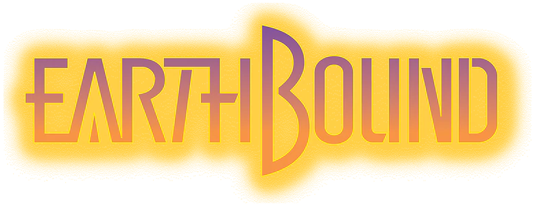 Earthbound Logo Png Hd (pink, gray, gold, white, black)