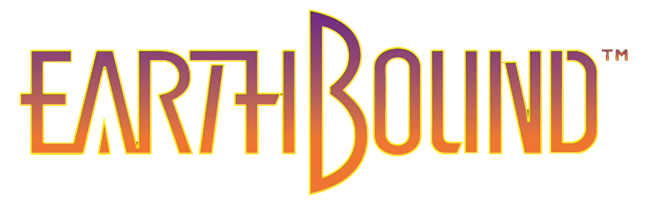 Earthbound Logo Png Image (yellow, beige, pink, white)