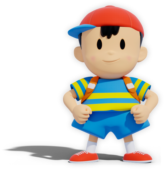 Earthbound Png Isolated Picture (black, silver, teal, pink)