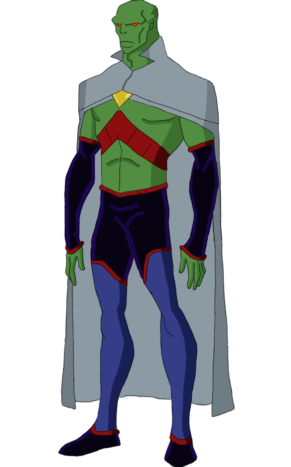 Martian Manhunter Png Image (white, gray, black, indigo)