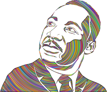 Martin Luther King Jr Png Clipart (black)