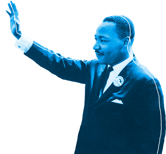 Martin Luther King Jr Png File (navy, black)