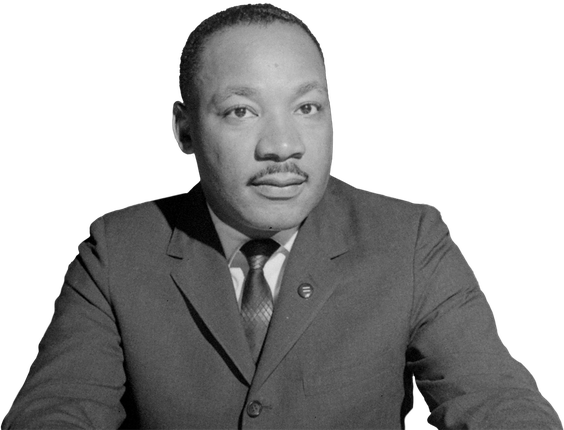 Martin Luther King Jr Png Isolated File (gray, black)