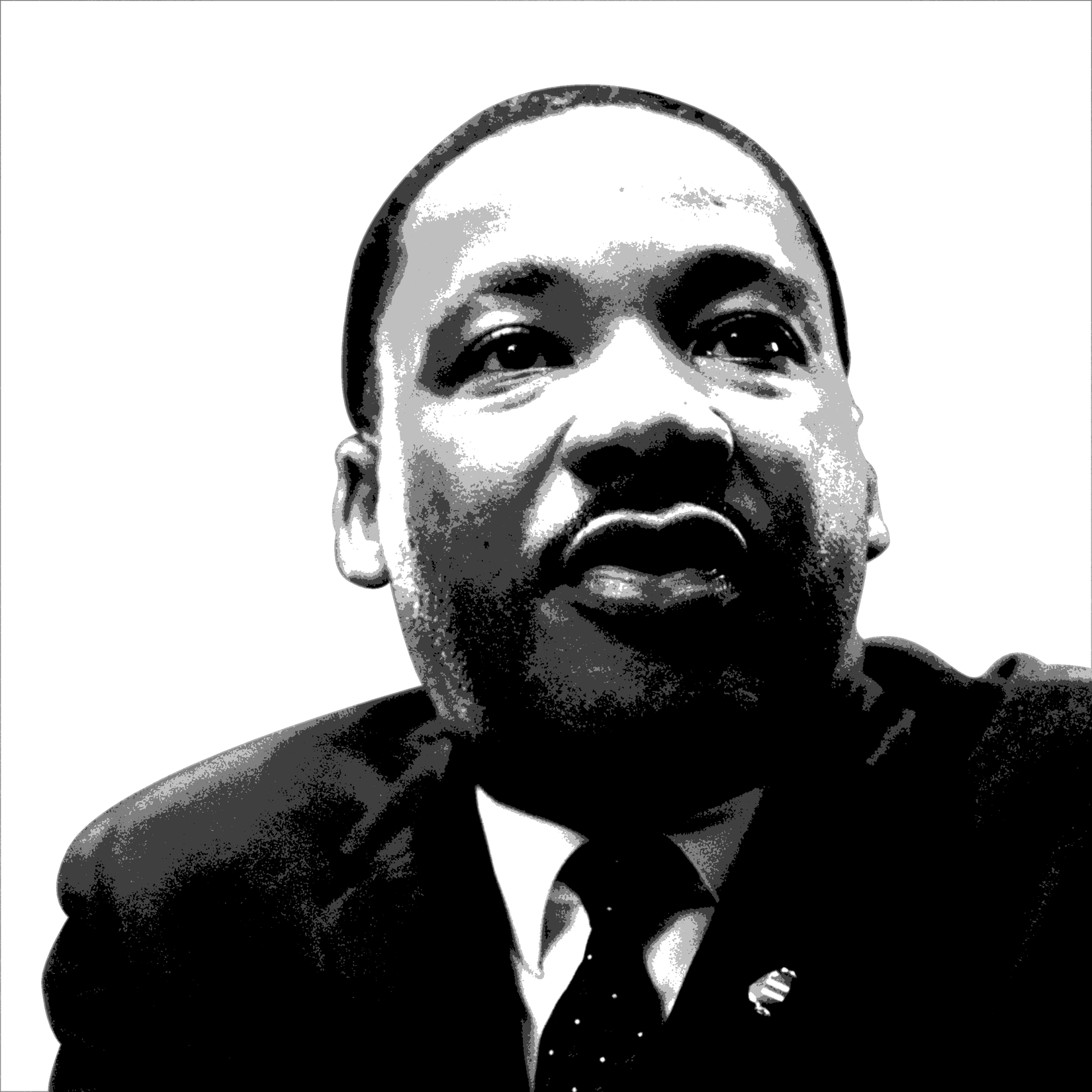 Martin Luther King Jr Png Isolated Photo (white, indigo, black)