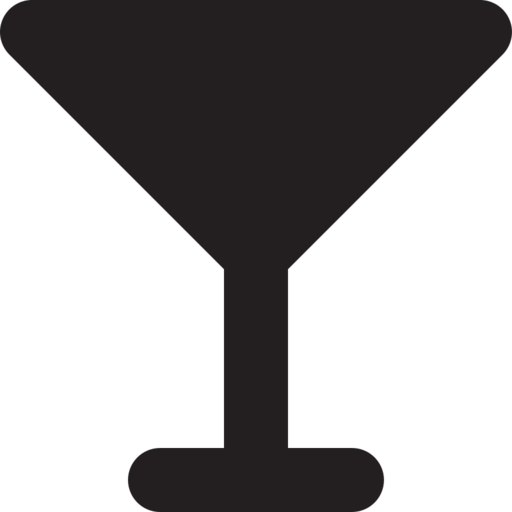 Martini Free Png Icon (black)