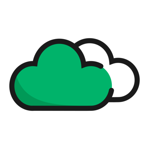 Partly Cloudy Free Png Icon Download (black, teal)