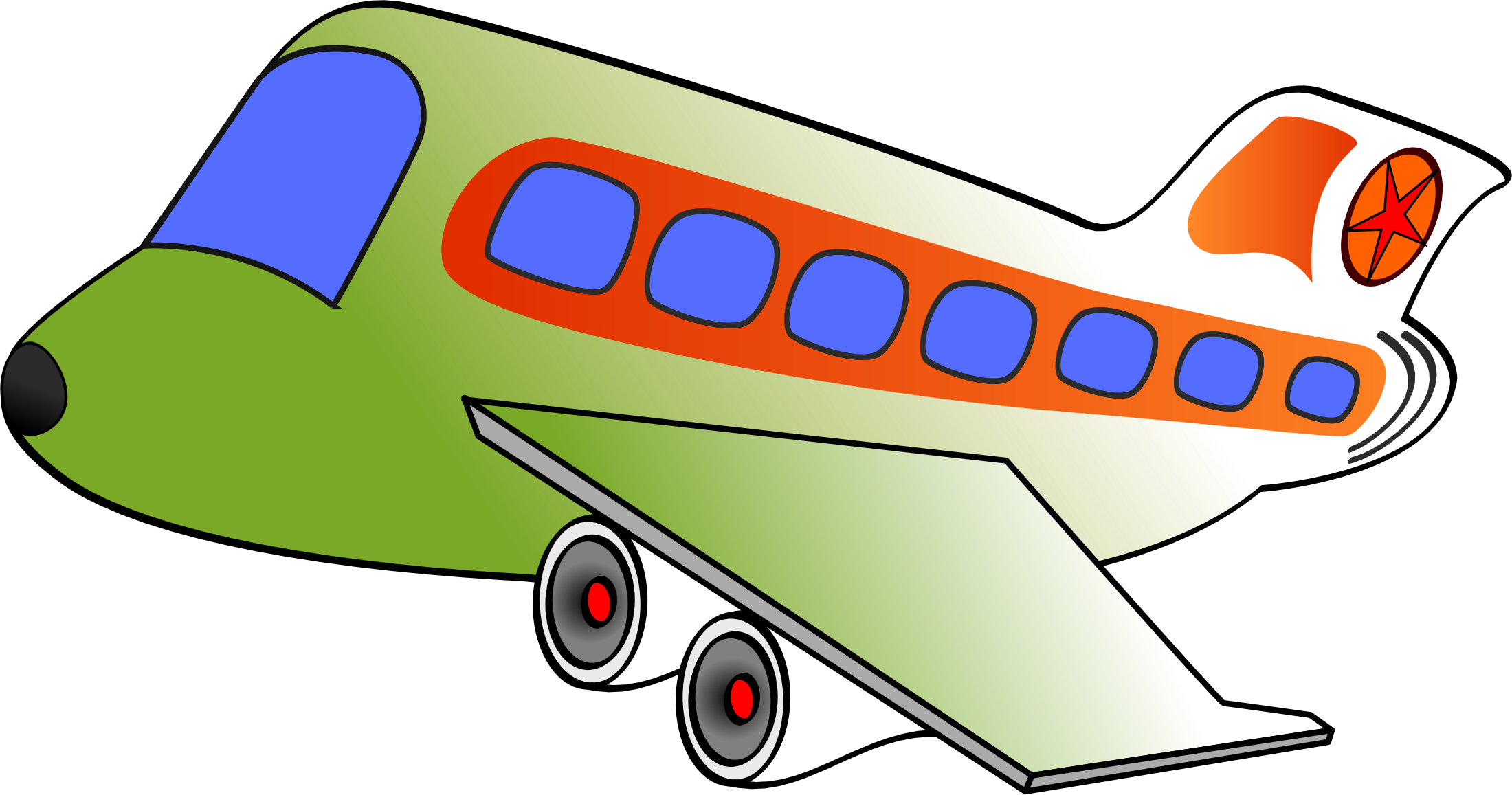 Cartoon Airplane Png Photos (black, gray, olive, white)