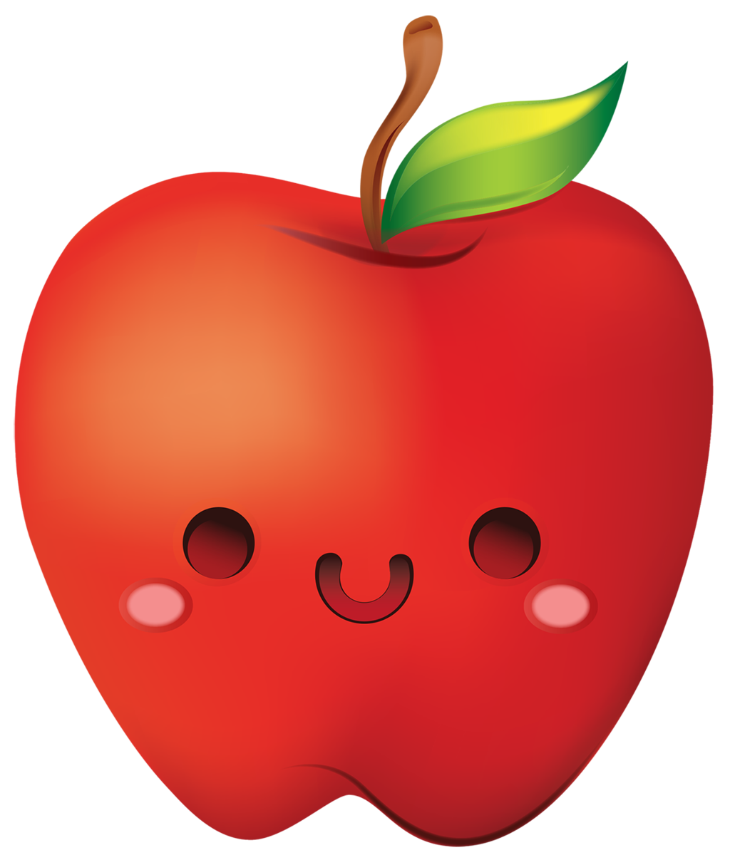 Cartoon Apple Png Isolated Hd (black, chocolate, red)