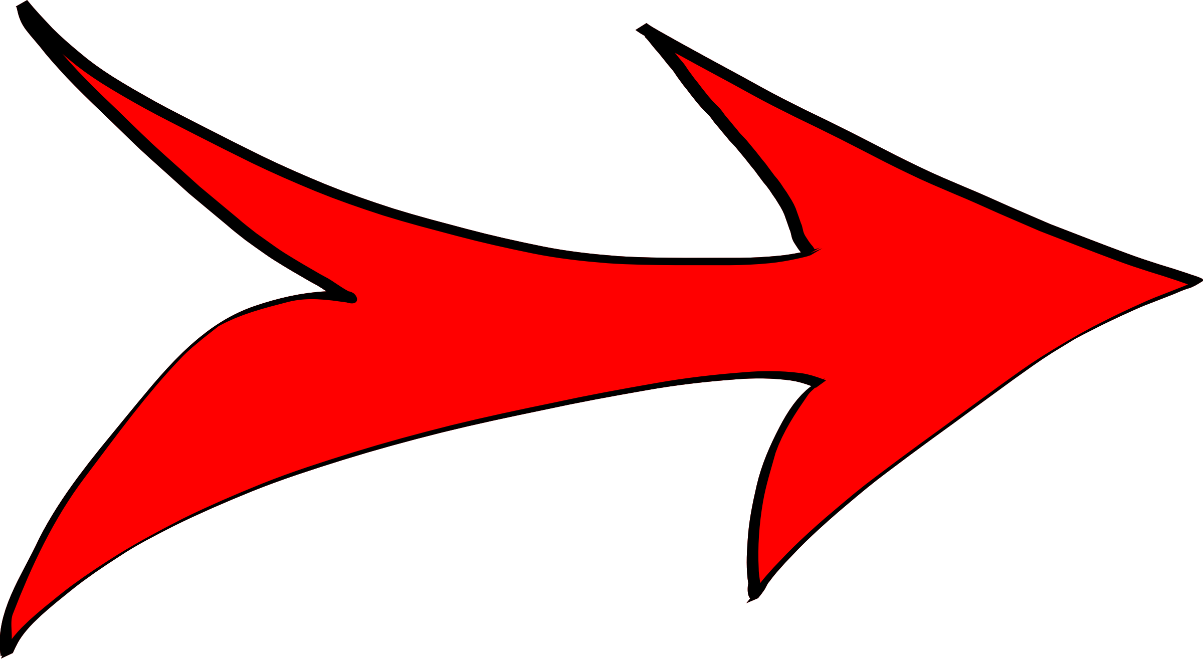 Cartoon Arrow Png Image (black, red, maroon)