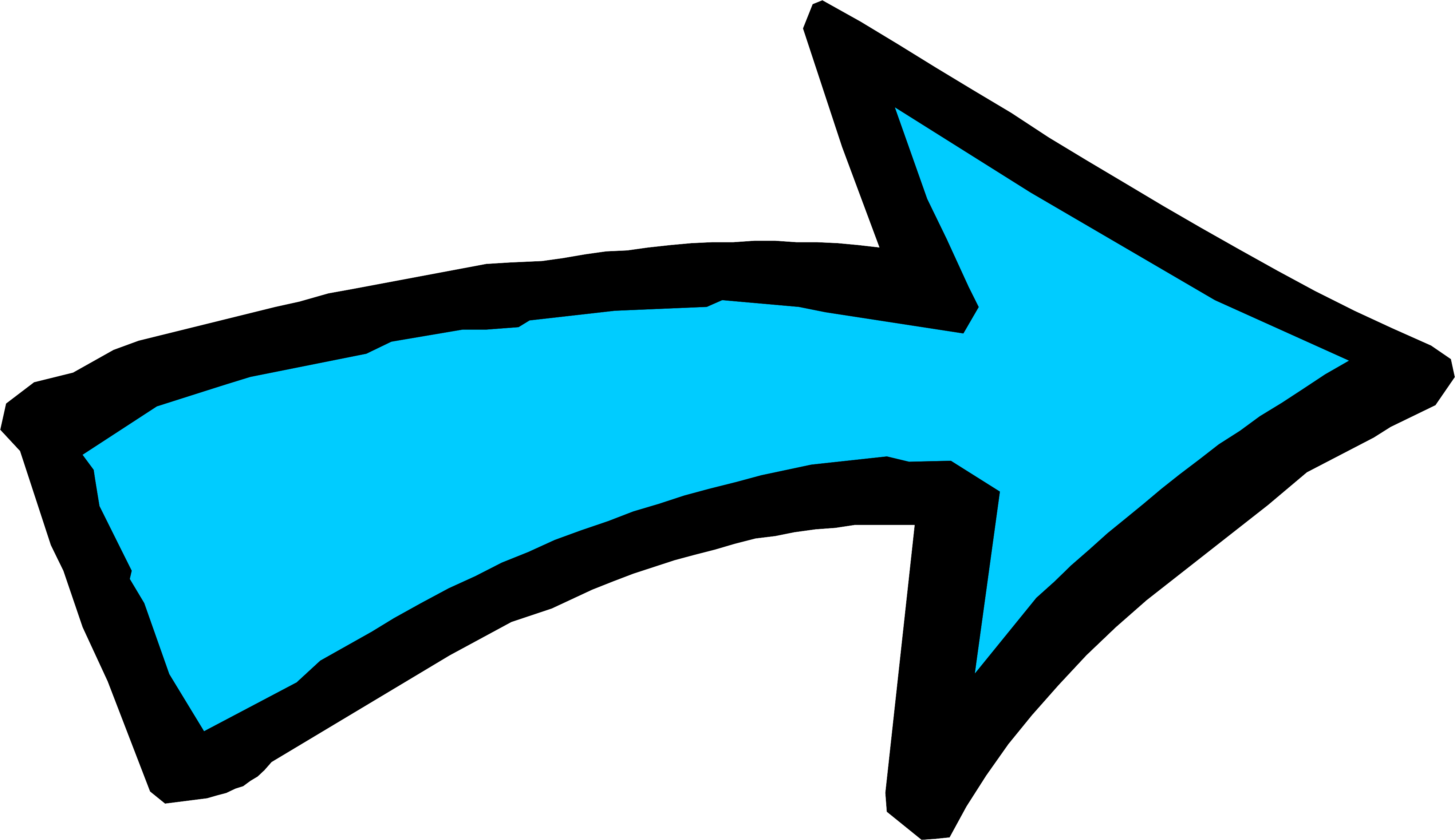 Cartoon Arrow Png Pic (black, greenish blue)