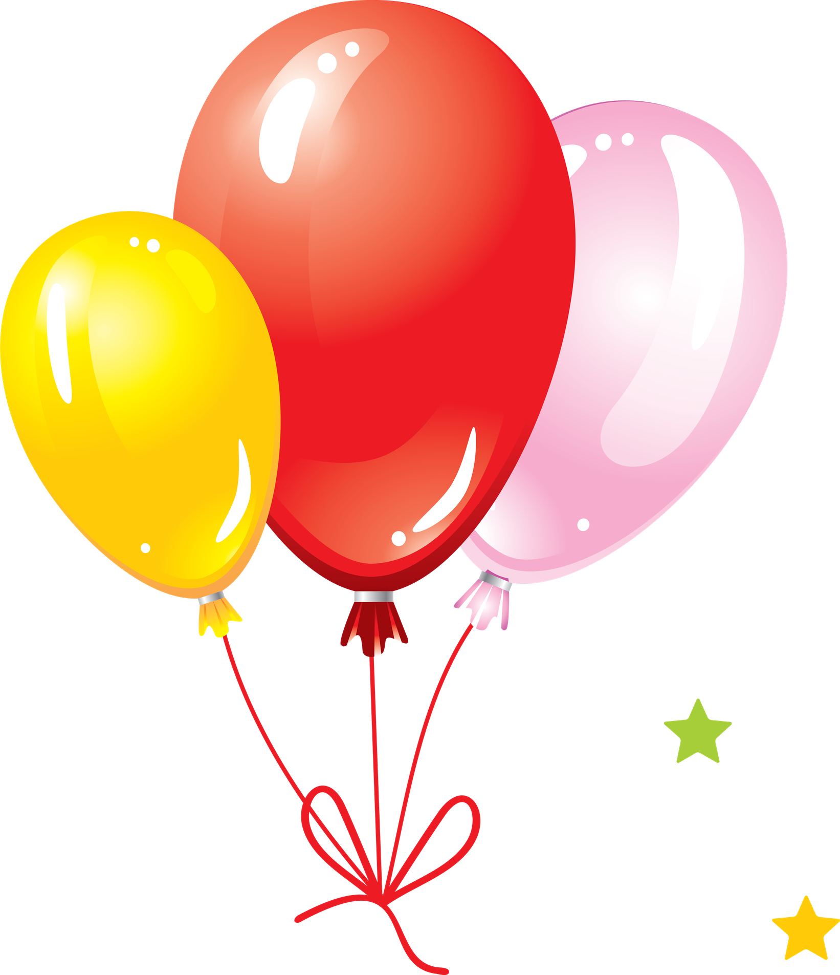 Cartoon Balloon Png Pic (red, black, white, gold, pink)