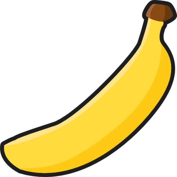 Cartoon Banana Png Photo (white, olive, gold)