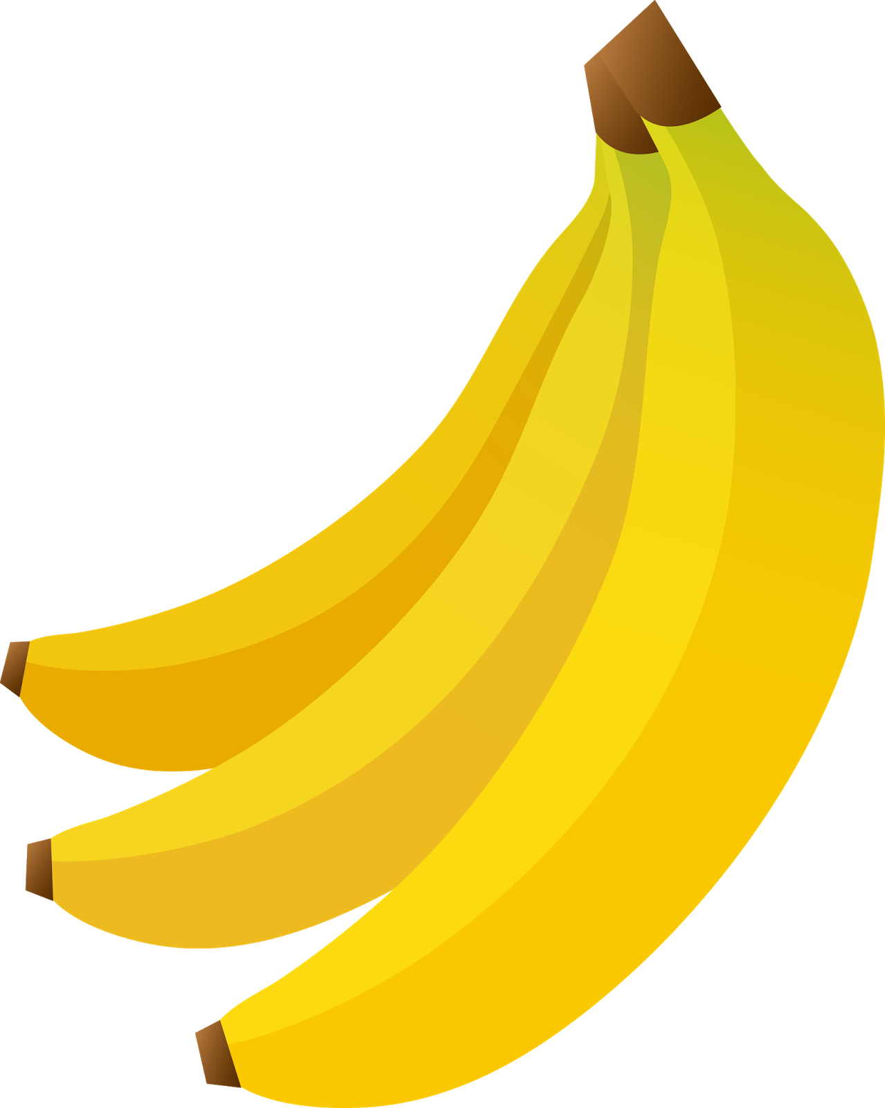 Cartoon Banana Png (black, orange, gold)